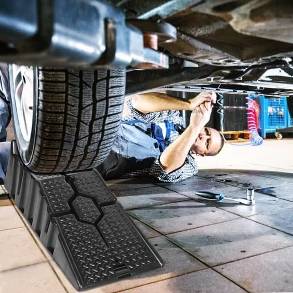Lastbrygga - XMTECH - Set om 2 - Kapacitet 2500 kg - Mått 90 x 31 x 22,5 cm - Halkfri