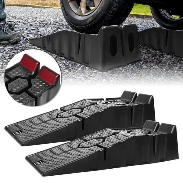 Lastbrygga - XMTECH - Set om 2 - Kapacitet 2500 kg - Mått 90 x 31 x 22,5 cm - Halkfri