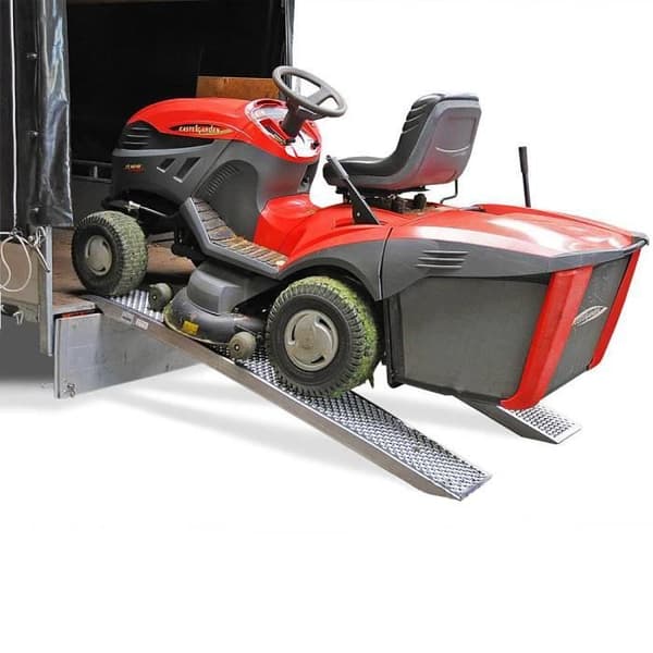 Lastbrygga - XMTECH - Paket med 2 - Galvaniserat Stål - 400 kg - Hal halkskydd - 160x22,5x4,5 cm