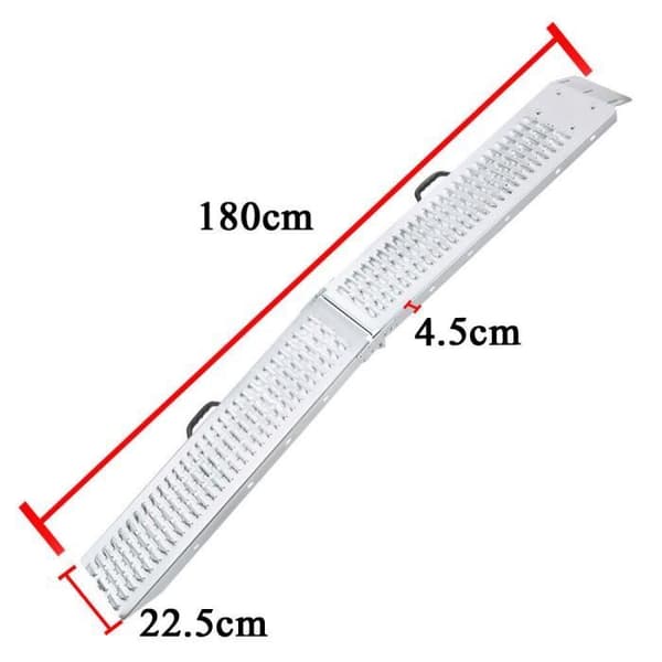 Laddningsrampe - XMTECH - Pack om 2 - Galvaniserat stål - 400 kg - Sklisäker