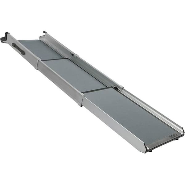 PetSafe Happy Ride - Kompakt teleskoperande hundramp - Slitstark aluminiumram stöder upp till 300 lbs.