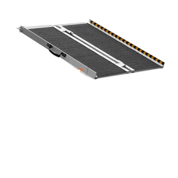 Rullstolsramp, 800 lbs lastkapacitet, halkfri yta, hopfällbar design,36tum