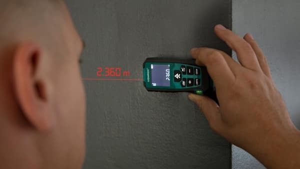 VONROC Laseravståndsmätare 60M | Längd – Volym – Area  - Höjd – Avstånd