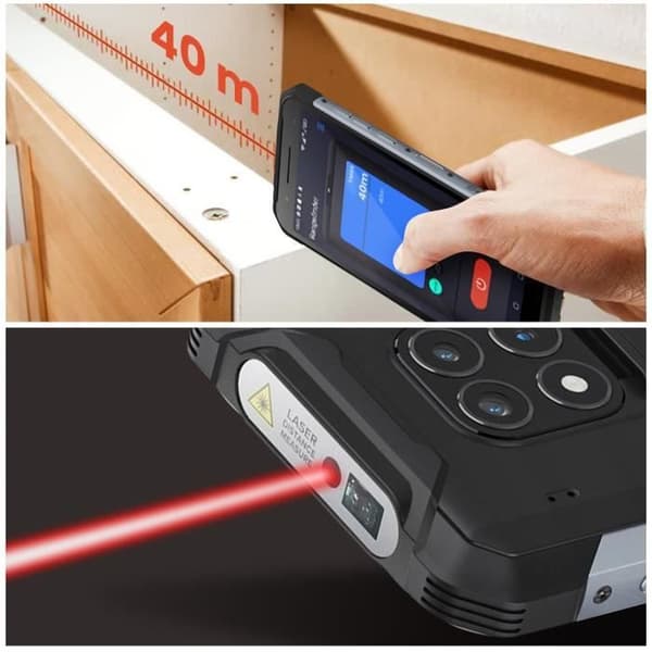 Telefon - HAMMER - Konstruktion - Vattentät IP69 - Okrossbar - 4G LTE - Laser Range Finder