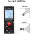 Miniatyrbild 3 av 4: 60M digital laseravståndsmätare, lasermätare med 2 bubbelnivåer och mute-funktion, självkalibrering och kontinuerlig mätning, display [111]