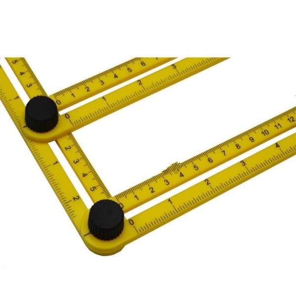 Multifunktionell veckregel - Ej specificerad - 100-250MM - Plast - Gul - Vinkelmätare