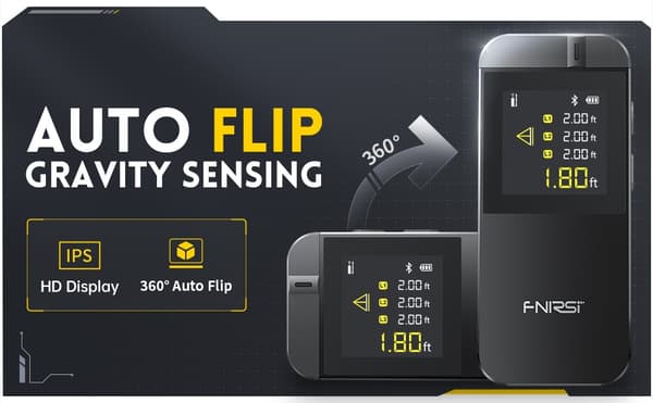 FNIRSI IR40 Laser Rangefinder, avståndsmätare för längd, area, volym, pythagoras