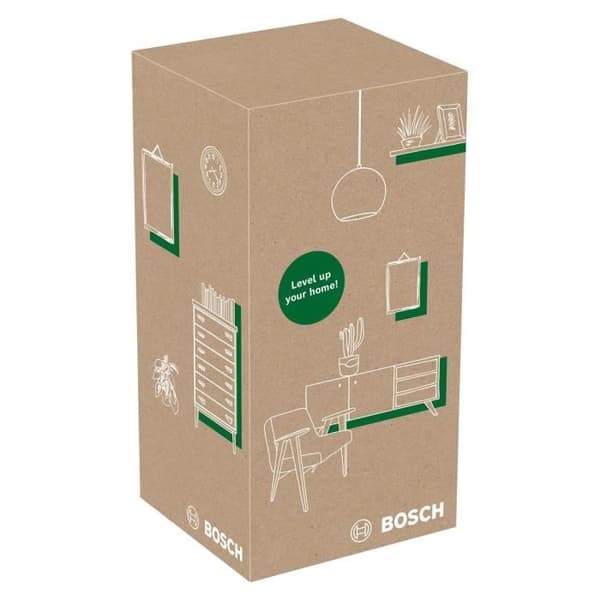 Bosch EasyLevel bubbellasernivå med väggfäste (laserlinje för flexibel inriktning på väggar och laserpunkt