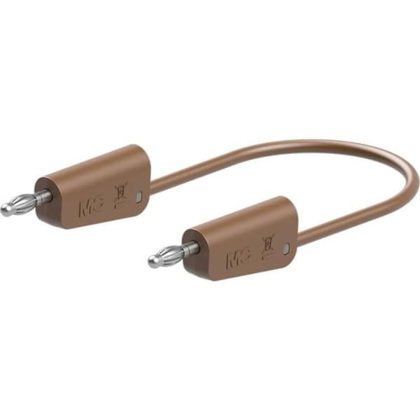 Testkabel - Stäubli - LK-4N-F10 - 50 cm - Brun - Extremt flexibel