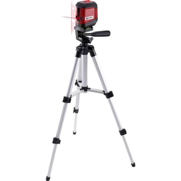 Laser i kors - TOOLCRAFT - CL8 TO-6425604 - Räckvidd 8 m - Precision 2 mm - Självnivellerande