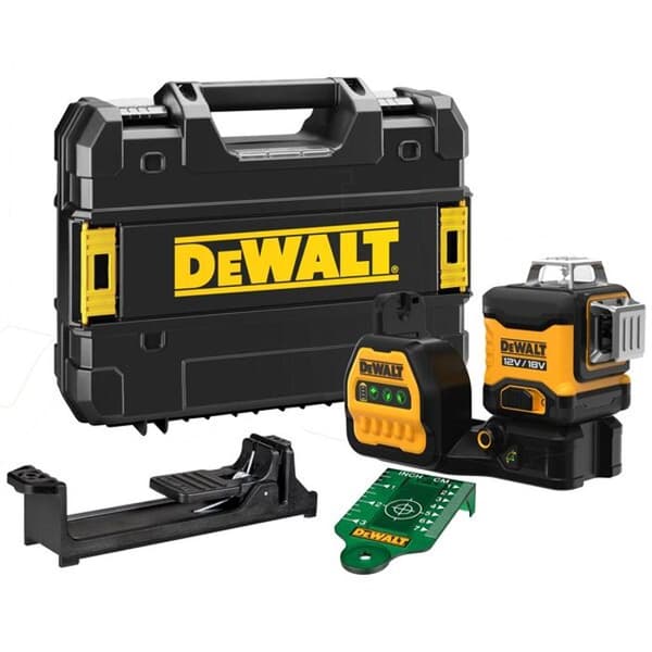 Lasernivå med flera linjer 3 x 360° XR 12V / 18V - DEWALT - i TSTAK-fodral - DCE089NG18-XJ