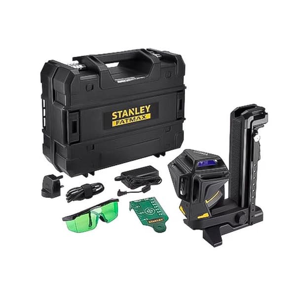 Fatmax® X3G-360° grön multi-line lasernivå med 1 integrerat batteri i fodralet - STANLEY - FMHT1-77356