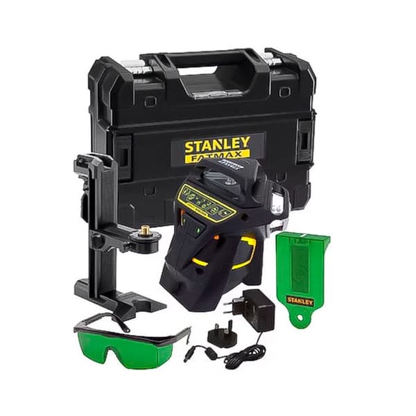 Fatmax® X3G-360° grön multi-line lasernivå med 1 integrerat batteri i fodralet - STANLEY - FMHT1-77356