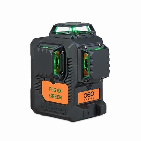GEO FENNEL FLG 6X-GRÖN multi-line laser - 360° - 60m - GEO FENNEL varumärke - Gröna dioder - Räckvidd 60m