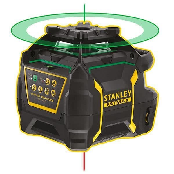 Rotationslaser - STANLEY - RL750L-G - Grön - Trådlös - 3 mm precision