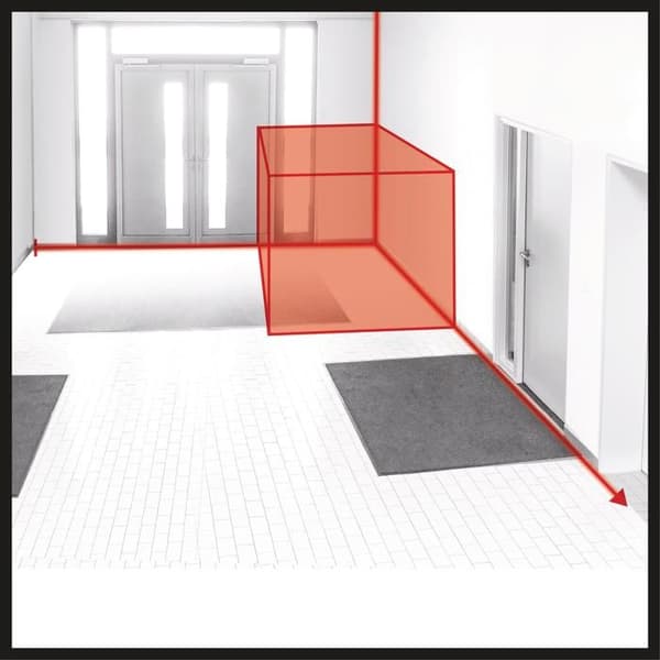 Einhell Laseravståndsmätare TC-LD 25 (Laserklass 2, SoftGrip-beläggning) Levereras med förvaringsfodral.