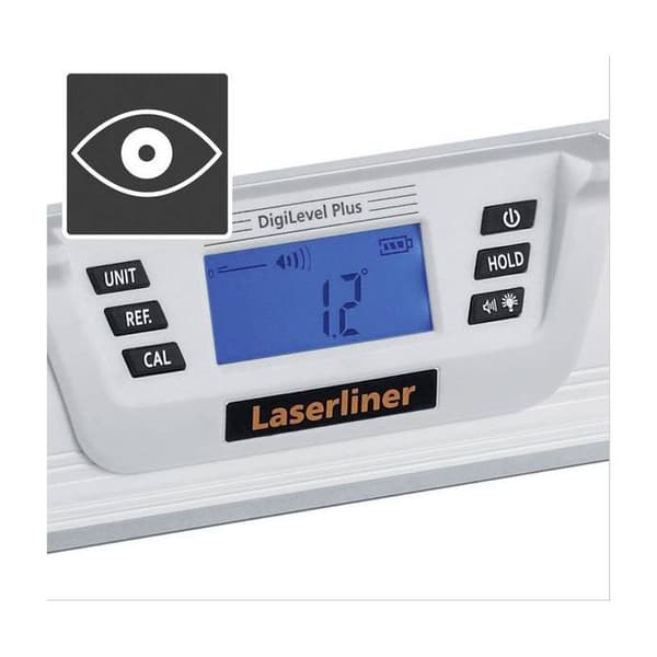 Laserliner DigiLevel Plus 40 cm, 0,4 m, Silver, %, Grad, mm-m, AAA, 1,5 V, 0 - 50 °C