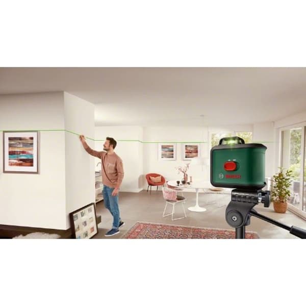 Bosch laser nivå med tvärlinjer UniversalLevel 360 med stativ (laserlinjer för vertikala + horisontella, inkl. 360°)
