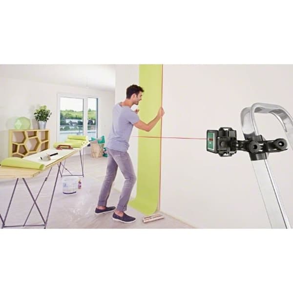 Bosch korslaser Quigo med universell clamps MM 2 (enkel och precis justering med flexibel placering tack vare