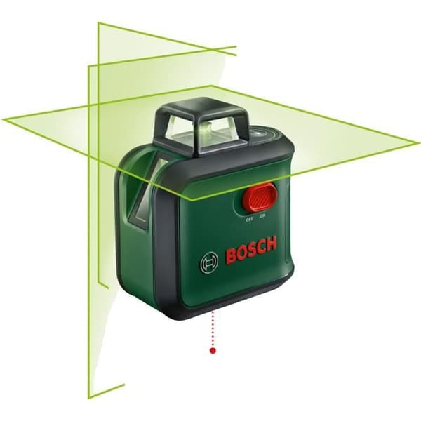 Laserlinjer - Bosch - Advancedlevel 360 - Precise justering - Autonivellering - Grön laser