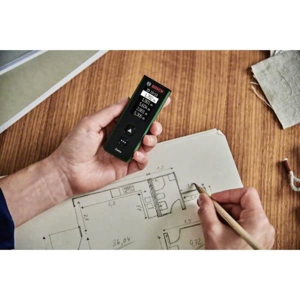 Laseravståndsmätare - Bosch - Zamo 4 - Trådlös - Räckvidd 40m - Noggrannhet 1mm