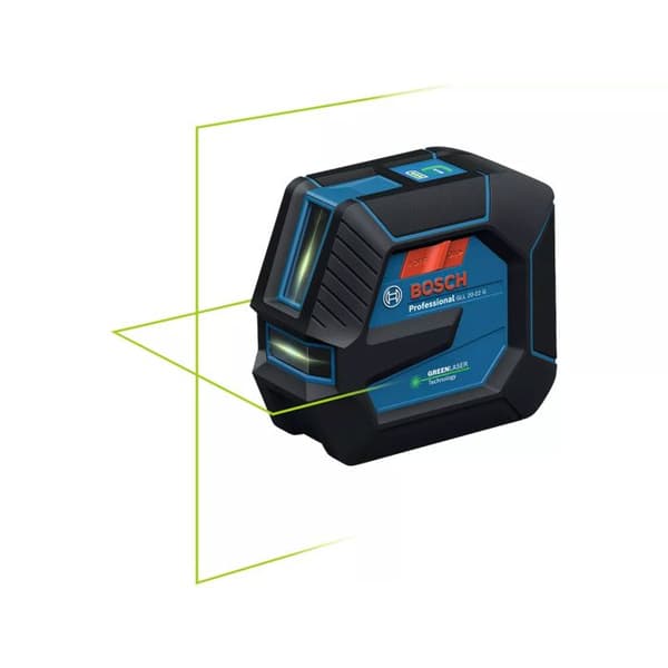 Laserlinjer GLL 20-22 G - BOSCH - med 4 batterier 1,5V - stativ BT 150 - transportväska - 0601065601