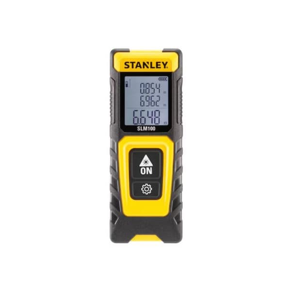 Medidor laser 30m - STANLEY - SLM100 - Avståndsmätning - Noggrannhet 1 mm - Räckvidd 30 m