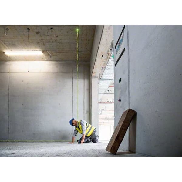 3-punkts grön laser - BOSCH - GPL 3 G - Precision 1 mm - Räckvidd 8 m - Vinkel och nivå