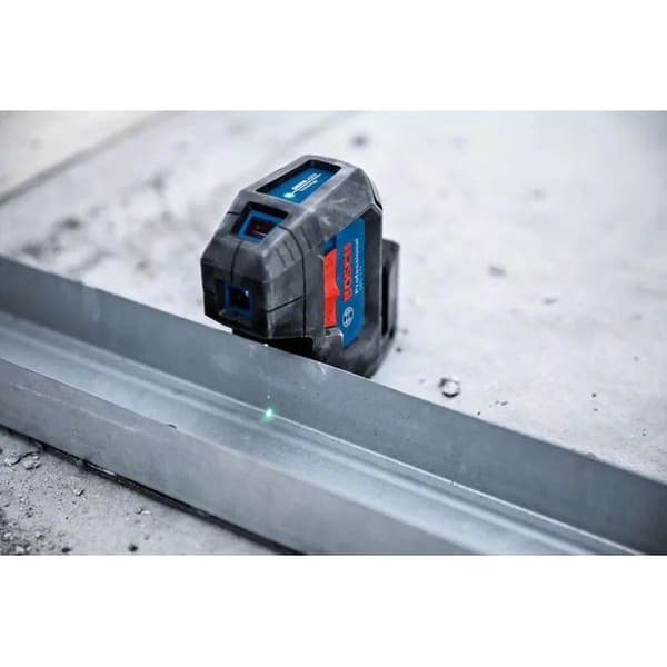 3-punkts grön laser - BOSCH - GPL 3 G - Precision 1 mm - Räckvidd 8 m - Vinkel och nivå
