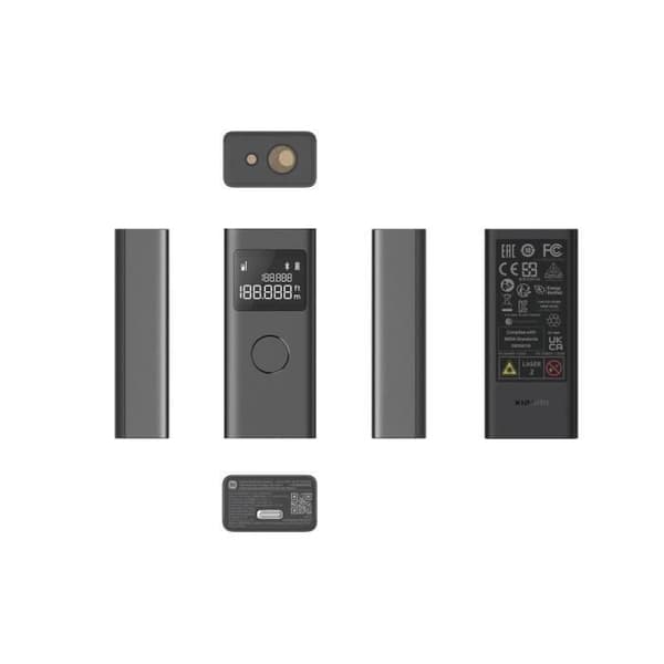 Bärbar lasermätare - Xiaomi - Smart lasermått - 3 mm precision - Räckvidd 40 m - Integrerad Bluetooth