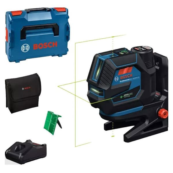 Laser kombinerad BOSCH GCL 12V-50-22 CG + Stöd RM 20 + Batteri GBA 12V 2.0Ah i L-Boxx