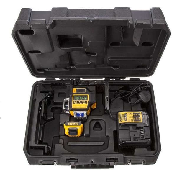 10,8V XR grön multi-line lasernivå + 1 2Ah batteri + laddare - DEWALT - DCE089D1G-QW