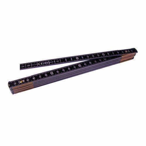 Måttband - Metrica - 20108 - 1 m - Aluminium - Svart
