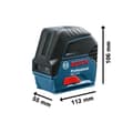 Miniatyrbild 6 av 6: Punkt- och linjelaser 3x1,5V GCL 2-15 (utan batteri eller laddare) i kartong - BOSCH - 0601066E00