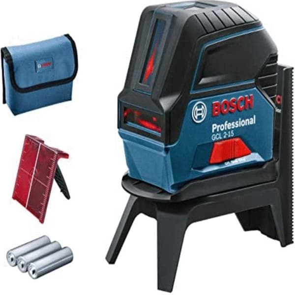 Punkt- och linjelaser 3x1,5V GCL 2-15 (utan batteri eller laddare) i kartong - BOSCH - 0601066E00