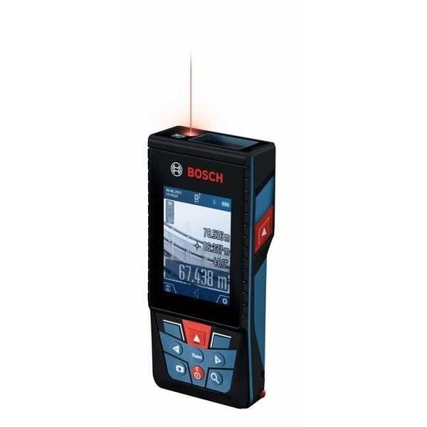 Bosch Professional GLM 150-27 C laseravståndsmätare (Bluetooth, räckvidd: 0,08 – 150,00 m; mikro-USB-kabel, lock) - 0601072Z00