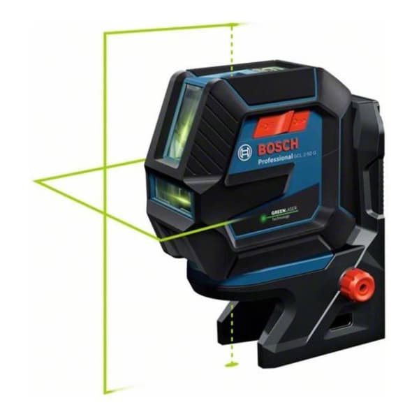 Grön laser 2 punkter och linjer GCL 2-50 G med BT150 stativ - BOSCH - Robust och lätt att använda