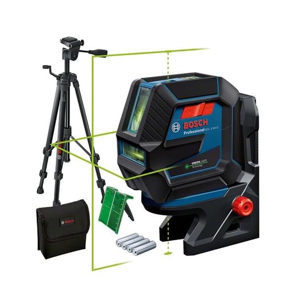 Grön laser 2 punkter och linjer GCL 2-50 G med BT150 stativ - BOSCH - Robust och lätt att använda