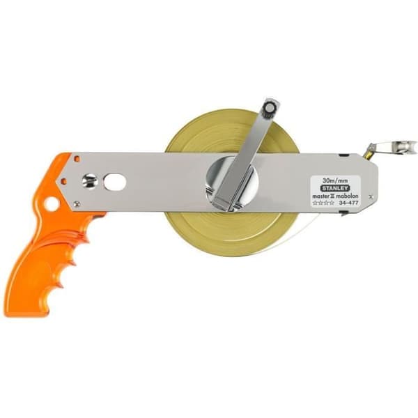 Mått - STANLEY - 1-34-477 - Lång - 30 m x 12,7 mm - Ståltejp - Mabolon Master II
