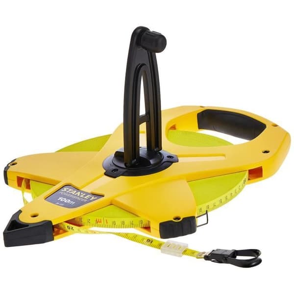 Långt måttband 100mx12,7mm glasfiber PowerWinder - STANLEY - 2-34-777