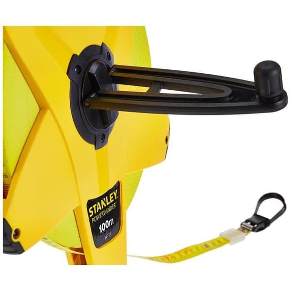Långt måttband 100mx12,7mm glasfiber PowerWinder - STANLEY - 2-34-777