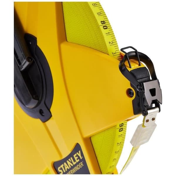 Långt måttband 100mx12,7mm glasfiber PowerWinder - STANLEY - 2-34-777