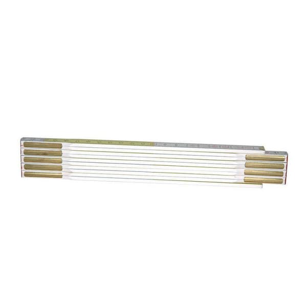 STANLEY Viklinjal 2m x 17mm trä vit-gul