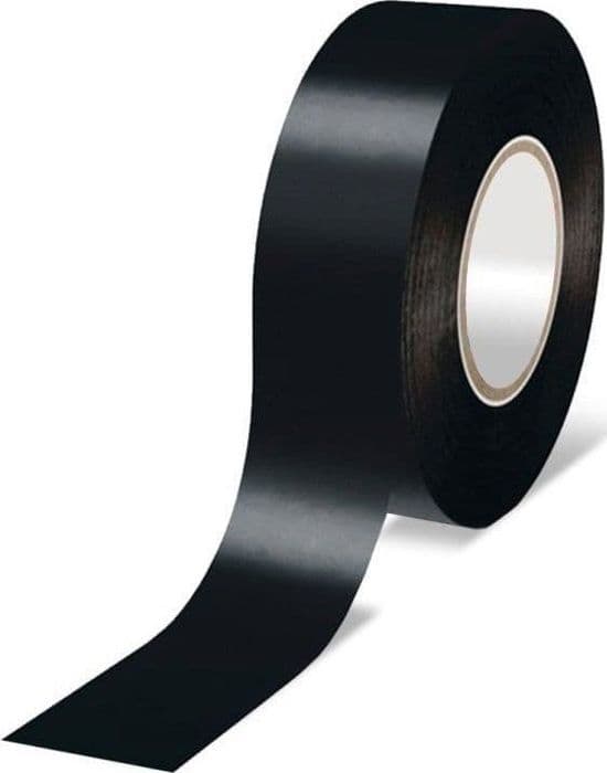 Längd (meter - band - måttband) Dedra - 12VTA1920 - Isolerande elektrisk PVC-tejp svart 19mmx20m