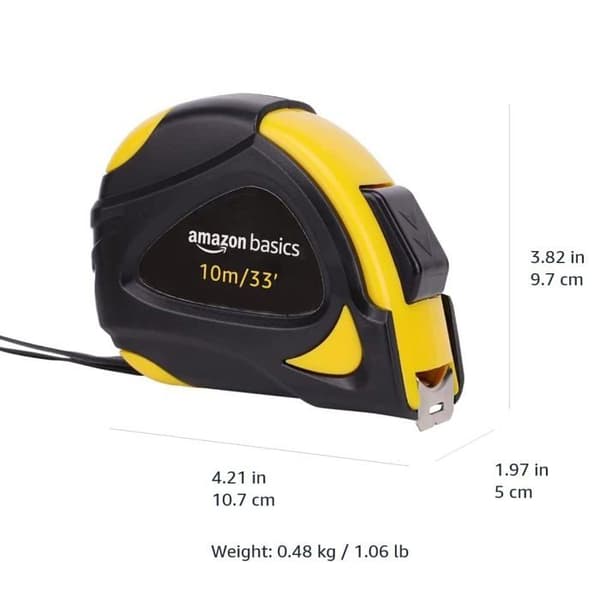 Längd (meter - måttband - tejpmått) Grunder - DS-TAM12-33ft