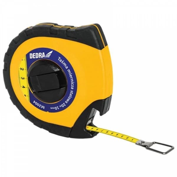 Längd (meter - band - mätrå) Dedra - M3004 - Rullband i stål 12,5 mm 30 m