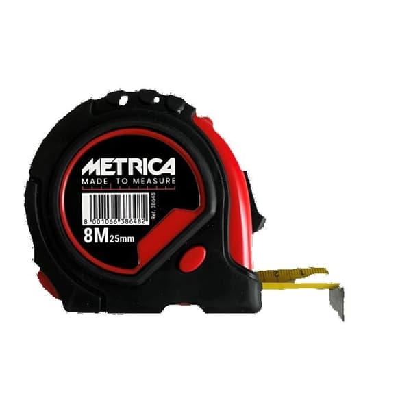 Måttband - Metrica - 38648 - 8m - 25mm - ABS-hölje med gummitätning