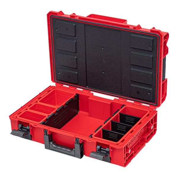 Qbrick System ONE 200 2.0 Teknik RÖD ULTRA HD Anpassad modulär verktygsväska Organiserare 585 x 385 x 190 mm 15,4 l