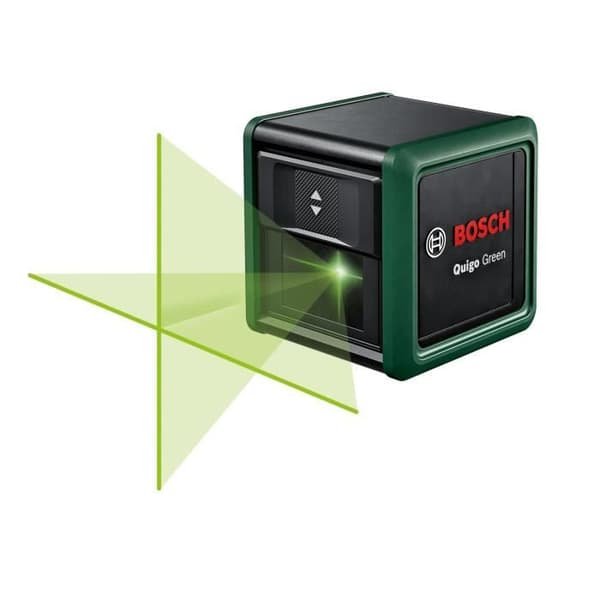 Bosch linjelaser - Quigo Green - Grön strålteknik - Räckvidd 12m