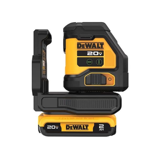 Kompakt krosslaser med grönt stråle 18V DEWALT DCLE34021D1-QW med ett batteri 2,0 Ah